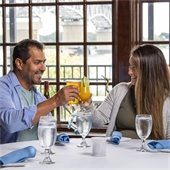 Couple dining at Riverwalk Restaurant