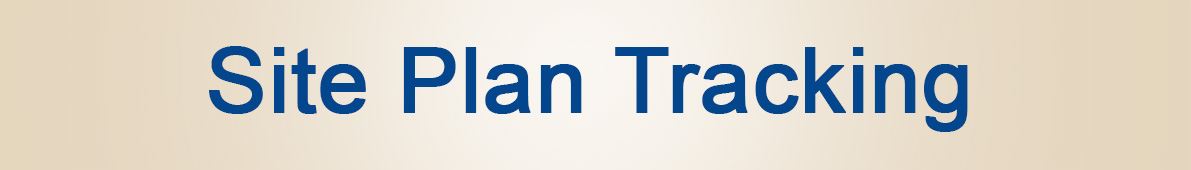 Site Plan Tracking