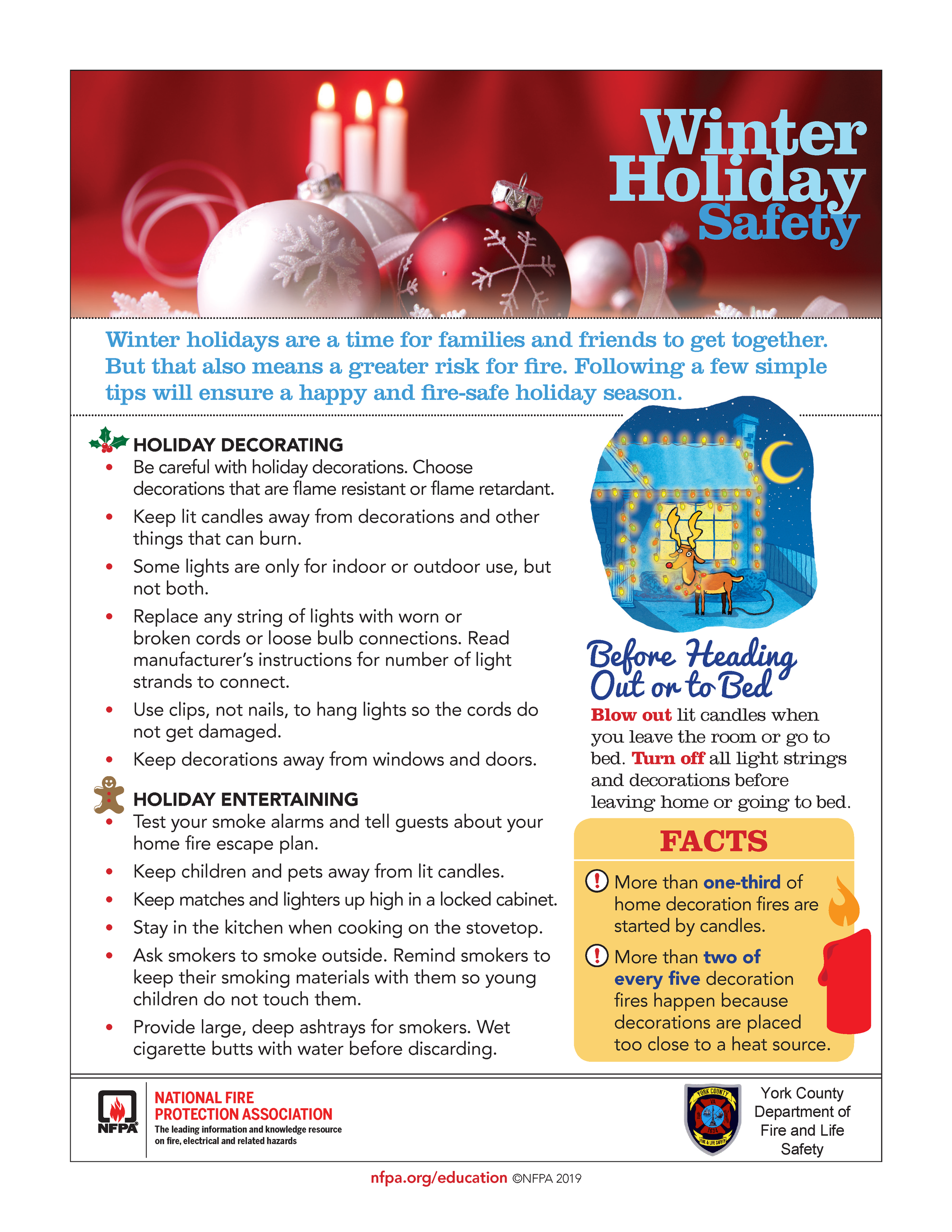 These are winter holiday safety tips from the NFPA.