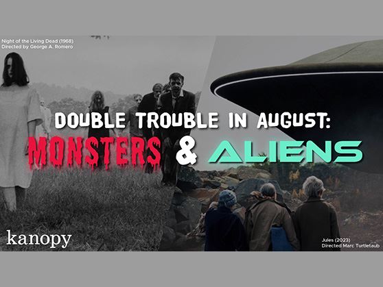 Watch Kanopy's Monsters and Aliens Collection in August