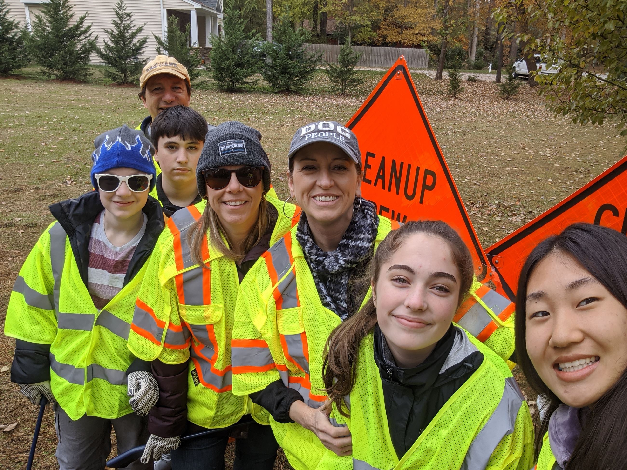 This is an image of a community cleanup