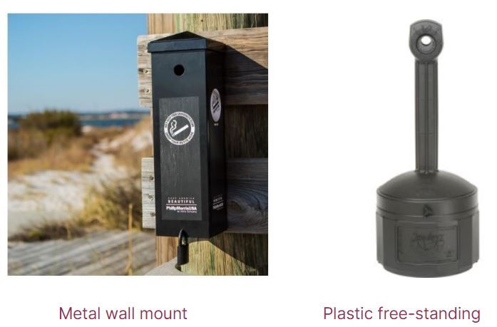 Cigarette Litter containers